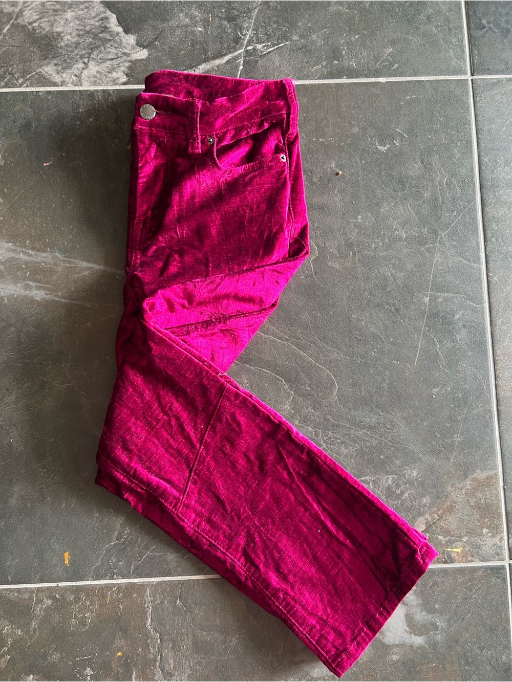 Free People Pink Velvet Hot Pants